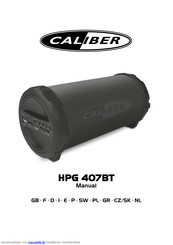 Caliber HPG 407BT Bedienungsanleitung