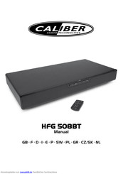 Caliber HFG 508BT Bedienungsanleitung
