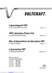VOLTCRAFT VSP 2206 Bedienungsanleitung