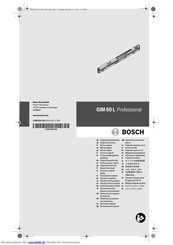 Bosch GIM 60 L Professional Originalbetriebsanleitung
