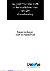 DETEWE varix 200 Gebrauchsanleitung