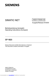 Siemens SIMATIC NET CP 1623 Betriebsanleitung