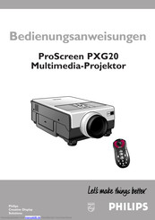 Philips ProScreen PXG20 Bedienungsanweisungen