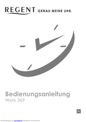 Regent Werk 369 Bedienungsanleitung