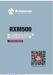 Relaxxnow RXM500 Bedienungsanleitung