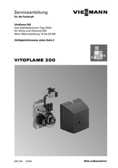 Viessmann VITOFLAME 200 27 Typ VGA Serviceanleitung