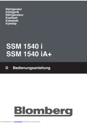 Blomberg SSM 1540 iA+ Bedienungsanleitung
