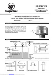 Magnetrol ECHOTEL 910 Montage- Und Bedienungsanleitung