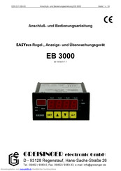 GREISINGER EB 3000 Anschlufl- Und Bedienungsanleitung