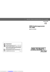 VOLTCRAFT PLUS FG-708S Bedienungsanleitung