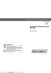 VOLTCRAFT MS-1280 Bedienungsanleitung
