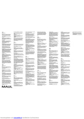 Maul MAULalpha Bedienungsanleitung