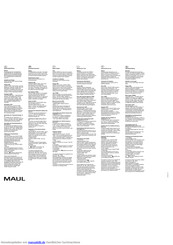 Maul MAULdisk Bedienungsanleitung