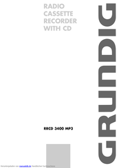 Grundig RRCD 3400 MP3 Bedienungsanleitung