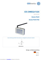 CEStronics CES OMEGA FLEX Access-Point PoE Montage- Und Bedienungsanleitung