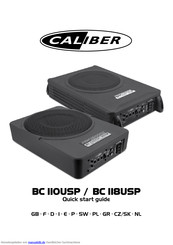 Caliber Audio Technology BC II8USP Schnellstartanleitung
