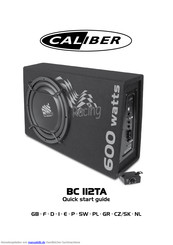 Caliber Audio Technology BC II2TA Schnellstartanleitung