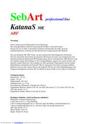 Sebart KatanaS 30E ARF Bauanleitung