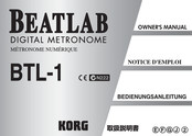 Korg Beatlab BTL-1 Bedienungsanleitung