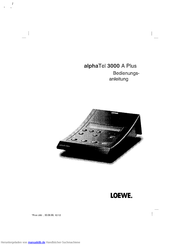 Loewe alphaTel 3000 A Plus Bedienungsanleitung