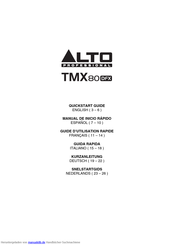 Alto Professional TMX 80 DFX Kurzanleitung