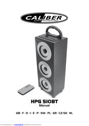 Caliber HPG 510BT Handbuch