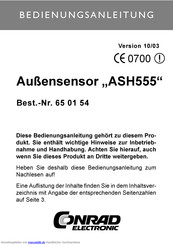 Conrad ASH555 Bedienungsanleitung