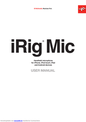 IK Multimedia iRig Mic Benutzerhandbuch
