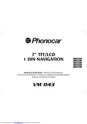 Phonocar VM 043 Gebrauchsanweisungen
