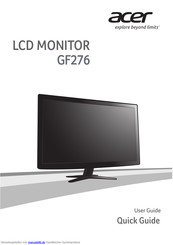 Acer GF276 Bedienungsanleitung