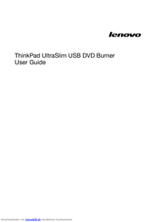 Lenovo ThinkPad UltraSlim Bedienungsanleitung