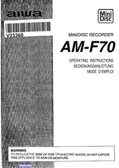 Aiwa AM-F70 Bedienungsanleitung