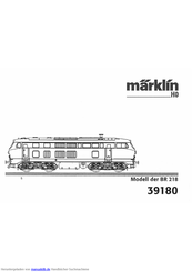marklin mini-club BR 218 Anleitung