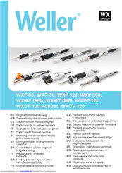 Weller WXMP (MS) Originalbetriebsanleitung
