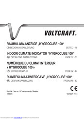 VOLTCRAFT HygroCube 100 Bedienungsanleitung
