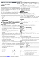 Conrad 3-in-1 PowerPack 2000 Bedienungsanleitung