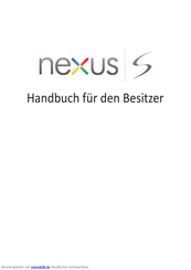 Samsung Nexus S Handbuch