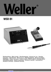 Weller WSD 81 Betriebsanleitung