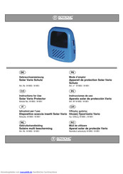 Isotronic Solar Vario Schutz Gebrauchsanweisung