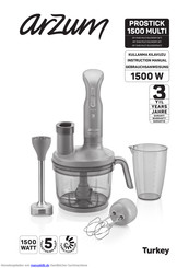 Arzum PROSTICK 1500 MULTI Gebrauchsanweisung