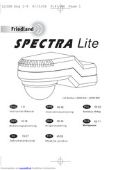FRIEDLAND SPECTRA Lite Bedienungsanleitung