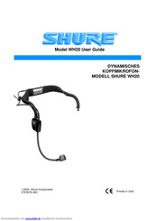 Shure WH20 Bedienungsanleitung