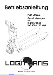 logitrans PVD 2000/3 Betriebsanleitung