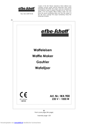 EFBE-SCHOTT WA 900 Gebrauchsanleitung