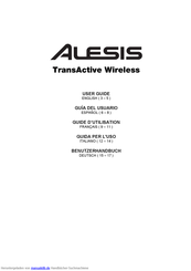 Alesis TransActive Wireless Benutzerhandbuch