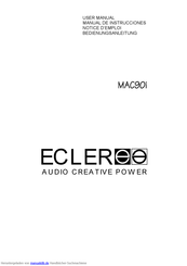 Ecler MAC90i Bedienungsanleitung