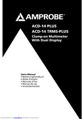 Amprobe ACD-14 TRMS-PLUS Bedienungshandbuch