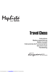 Saitek Mephisto Travel Chess Bedienungsanleitung