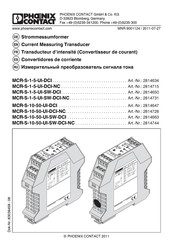 Phoenix Contact MCR-S-1-5-UI-DCI Betriebsanleitung