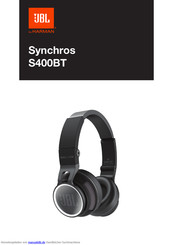 JBL Synchros S400BT Schnellstartanleitung
